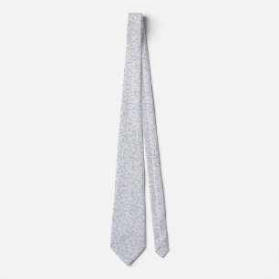 Chemistry diagram pattern blue on grey neck tie