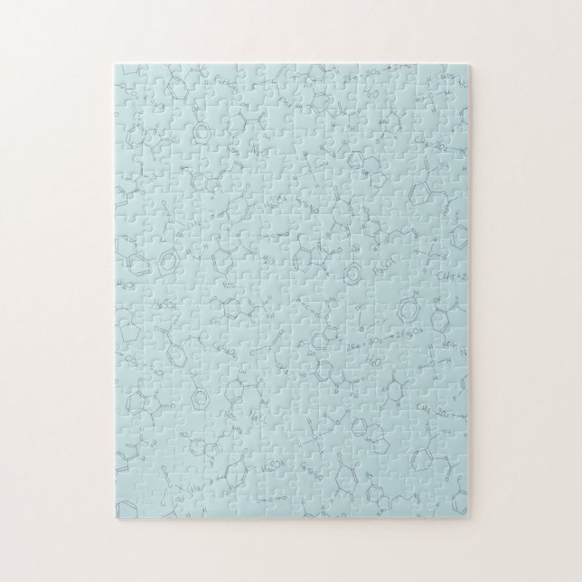 Chemistry diagram pattern  jigsaw puzzle (Vertical)