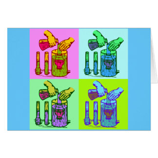 Chemistry Displacement Pop Art Cards