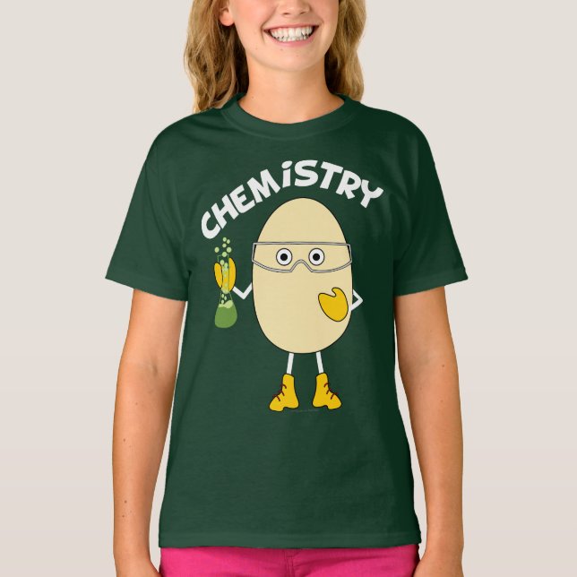 Chemistry Egghead Text T-Shirt (Front)