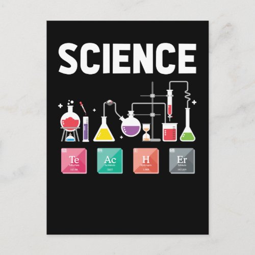 Chemistry Elements Laboratory Science Teacher Postcard