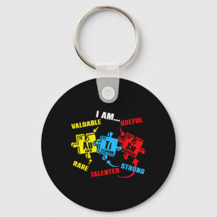 Chemistry Elements Periodic Table Puzzle Autism Aw Keychain