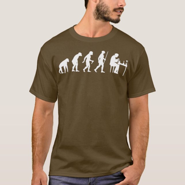 Chemistry Evolution  Chemist Lab Gift T-Shirt (Front)