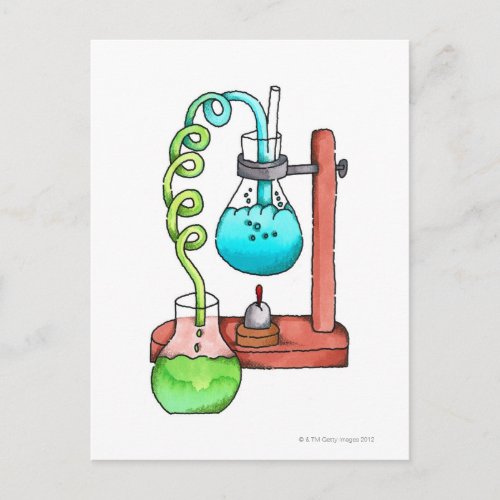 Chemistry Experiment Postcard