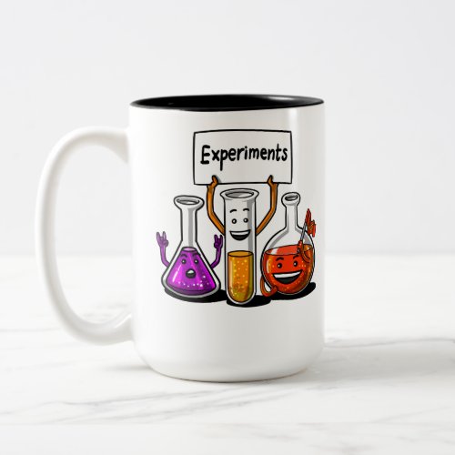 Chemistry Experiments Funny Science Joke Two_Tone Coffee Mug