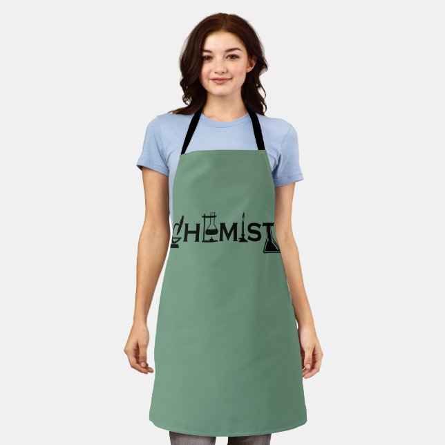 Chemistry funny chemist gifts apron (Worn)