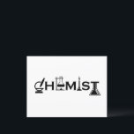 Chemistry funny chemist gifts holiday postcard<br><div class="desc">Do you love chemistry? Do you love to laugh? If so, this is the illustration for you, especially if you are a scientist or chemist. There are plenty of chemistry designs, but how many make sense? That makes this funny chemistry design so great. You'll feel the love and passion that...</div>