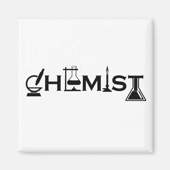 Chemistry funny chemist gifts magnet (Front)