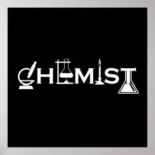 Chemistry funny chemist gifts poster