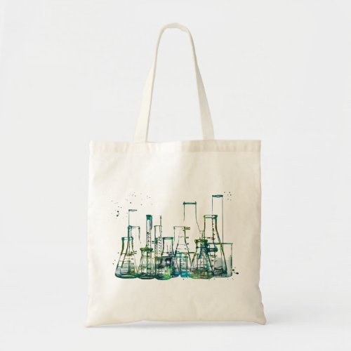 Chemistry Glassware Set Tote Bag