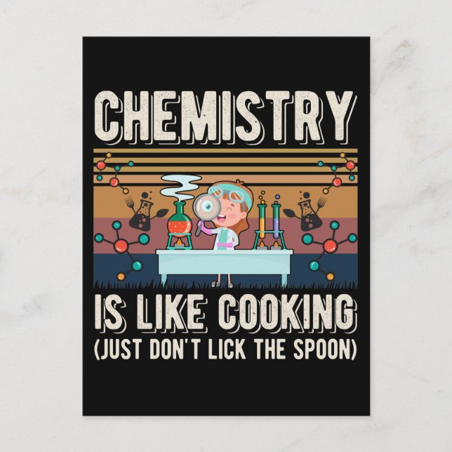 Chemistry Humor Laboratory Science Lab Postcard (Front)