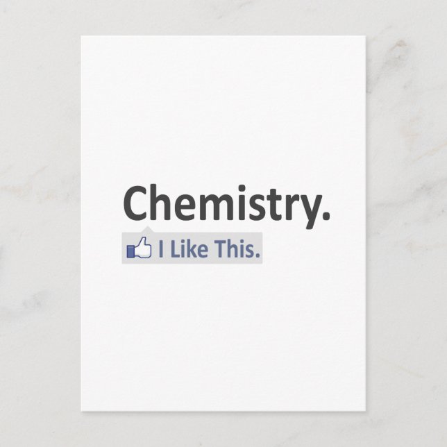 Chemistry...I Like This Postcard (Front)