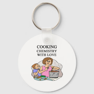 chemistry is cooking keychain