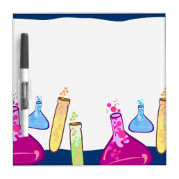 Chemistry is Fun Cool Science Cartoon Art Dry Erase Board