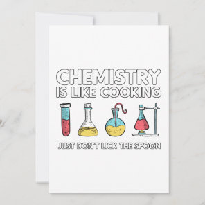 Chemistry Is Like Cooking Holiday Card