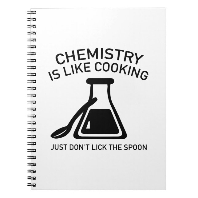 Chemistry Is Like Cooking Notebook (Front)