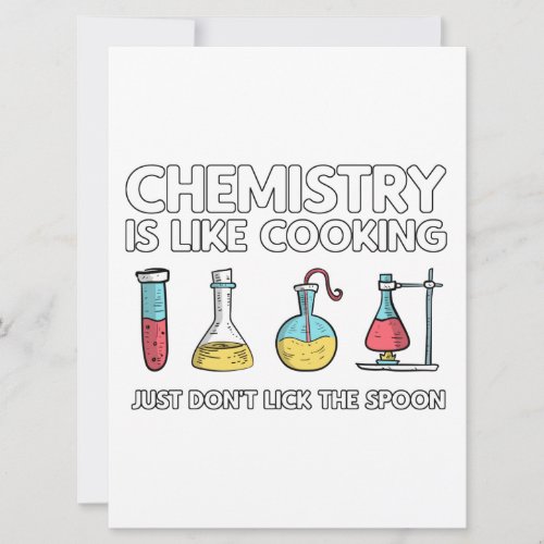 Chemistry Is Like Cooking Save The Date