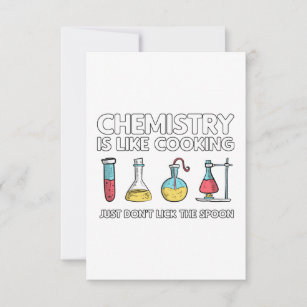 Chemistry Is Like Cooking Thank You Card