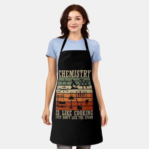 chemistry is like cooking vintage chemist apron