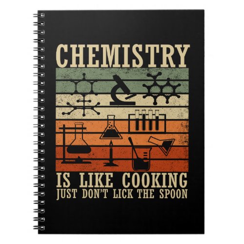 chemistry is like cooking vintage chemist notebook