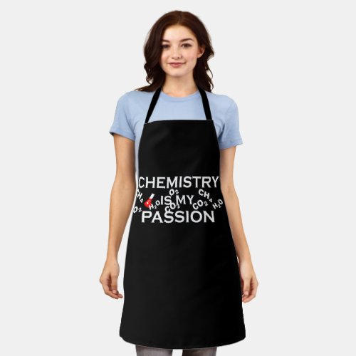 chemistry is my passion apron