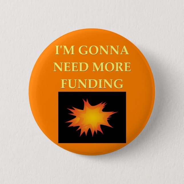 chemistry joke pinback button (Front)