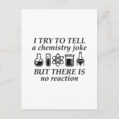 Chemistry Joke Postcard