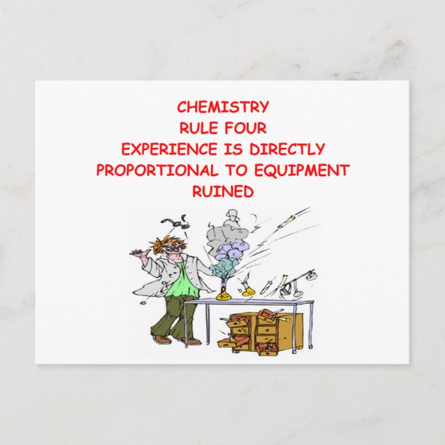 chemistry joke postcard (Front)