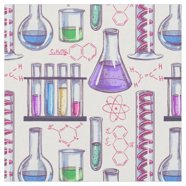 Chemistry Lab Fabric (Close Up)