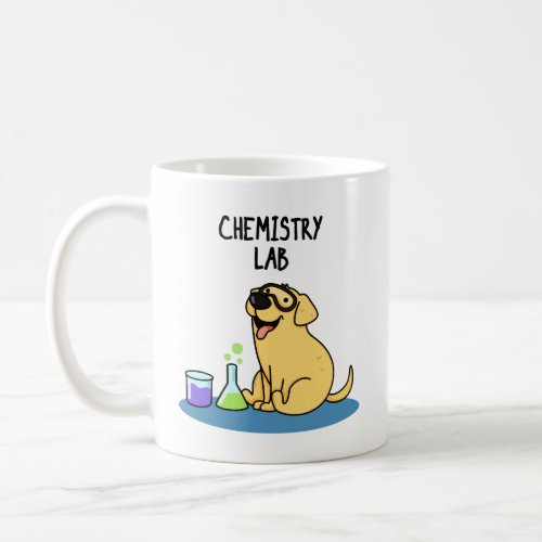 Chemistry Lab Funny Labrador Dog Pun  Coffee Mug