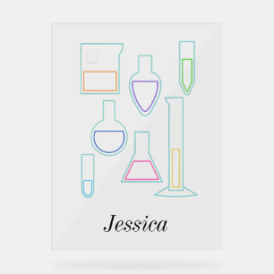 Chemistry Lab Lines Acrylic Sign