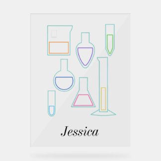 Chemistry Lab Lines Acrylic Sign