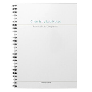 Chemistry Lab Notes – Custom Name Notebook