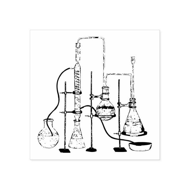 Chemistry Lab Science Rubber Stamp (Imprint)