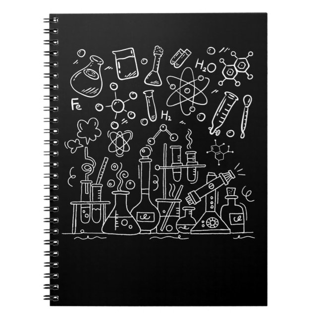 Chemistry Laboratory Equipment Science Notebook (Front)