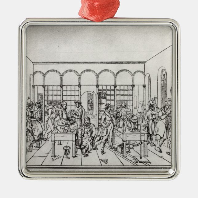 Chemistry laboratory of Baron Justus von Liebig Metal Ornament (Front)