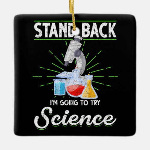 Chemistry Laboratory Physics Science Biology Ceramic Ornament