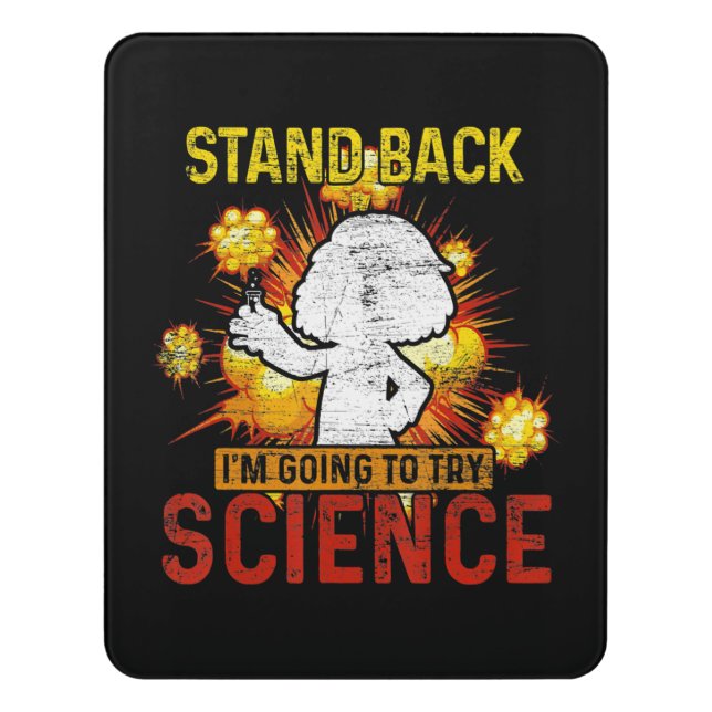 Chemistry Laboratory Physics Science Biology Door Sign (Contemporary Vert)