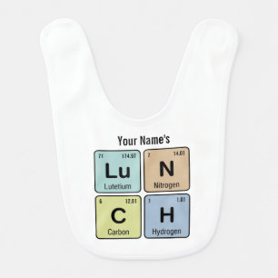 Chemistry Lu N C H Baby Bib