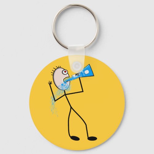 Chemistry Major Funny Stick Man Gifts Keychain