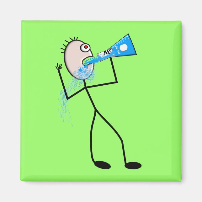 Chemistry Major Funny Stick Man Gifts Magnet (Front)