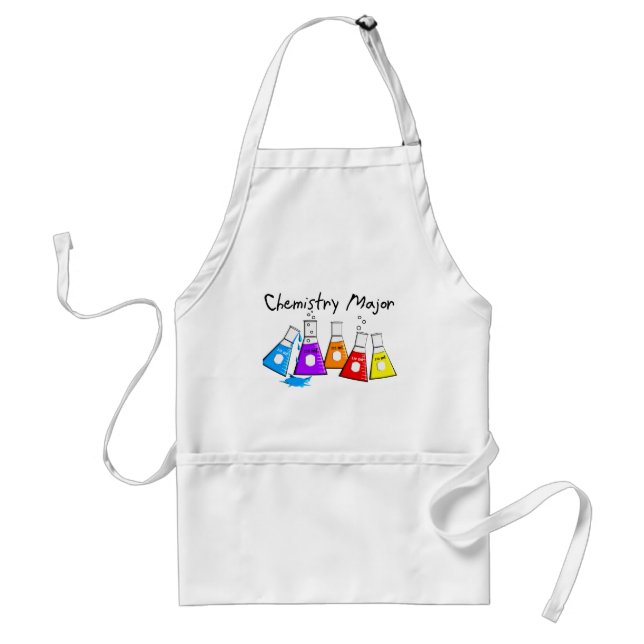 Chemistry Major Gifts Beeker Design Adult Apron (Front)