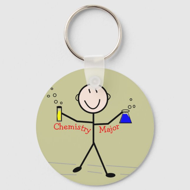 Chemistry Major T-Shirts and Gifts Keychain (Front)