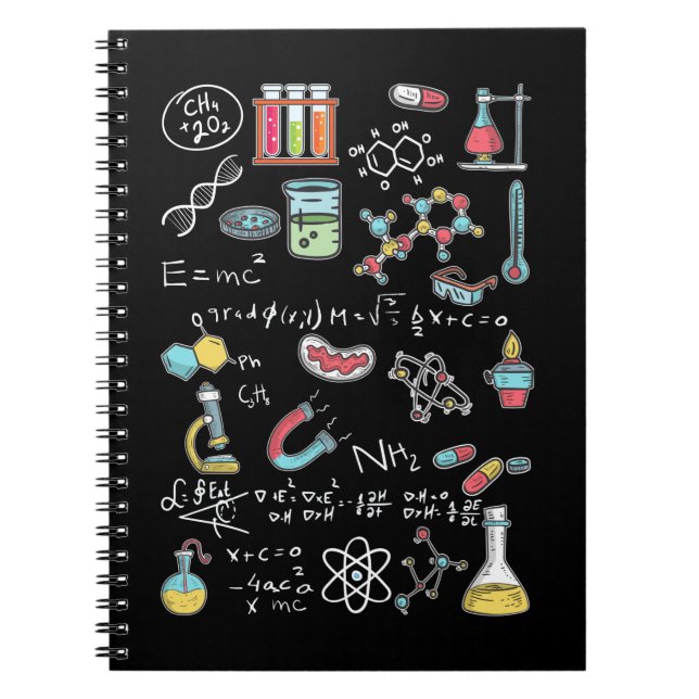 Chemistry Mathematician Physicist Chemist Notebook (Front)