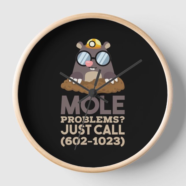 Chemistry - Mole Problems Clock (Front)