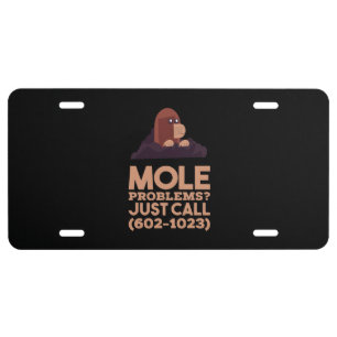Chemistry - Mole Problems License Plate