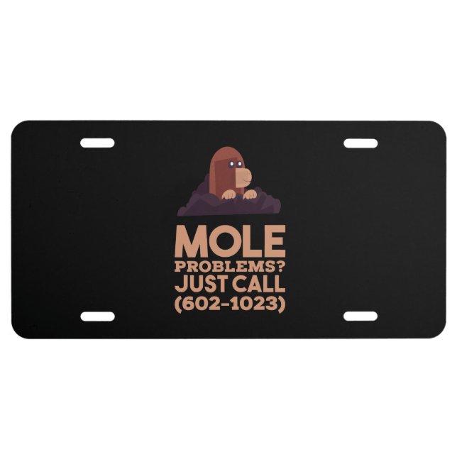 Chemistry - Mole Problems License Plate (Front)