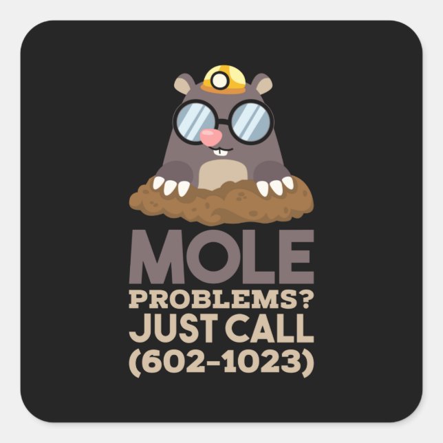 Chemistry - Mole Problems Square Sticker (Front)