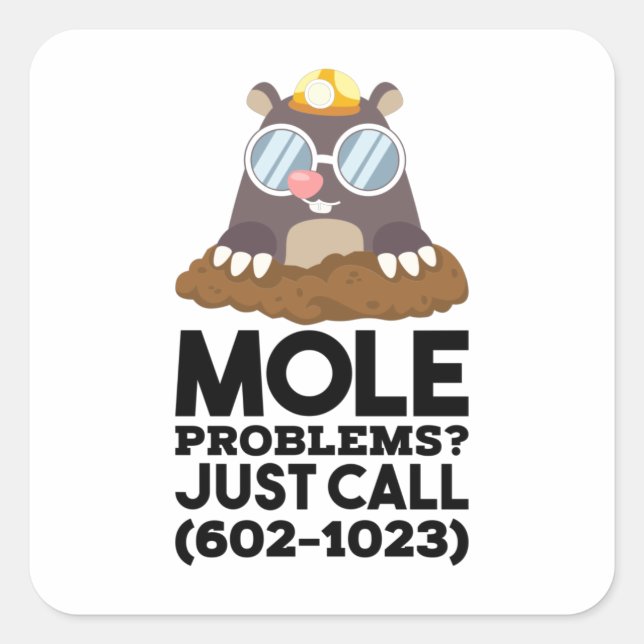 Chemistry - Mole Problems  Square Sticker (Front)