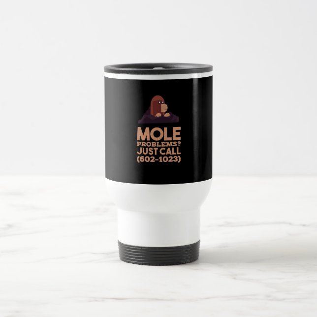 Chemistry - Mole Problems  Travel Mug (Center)